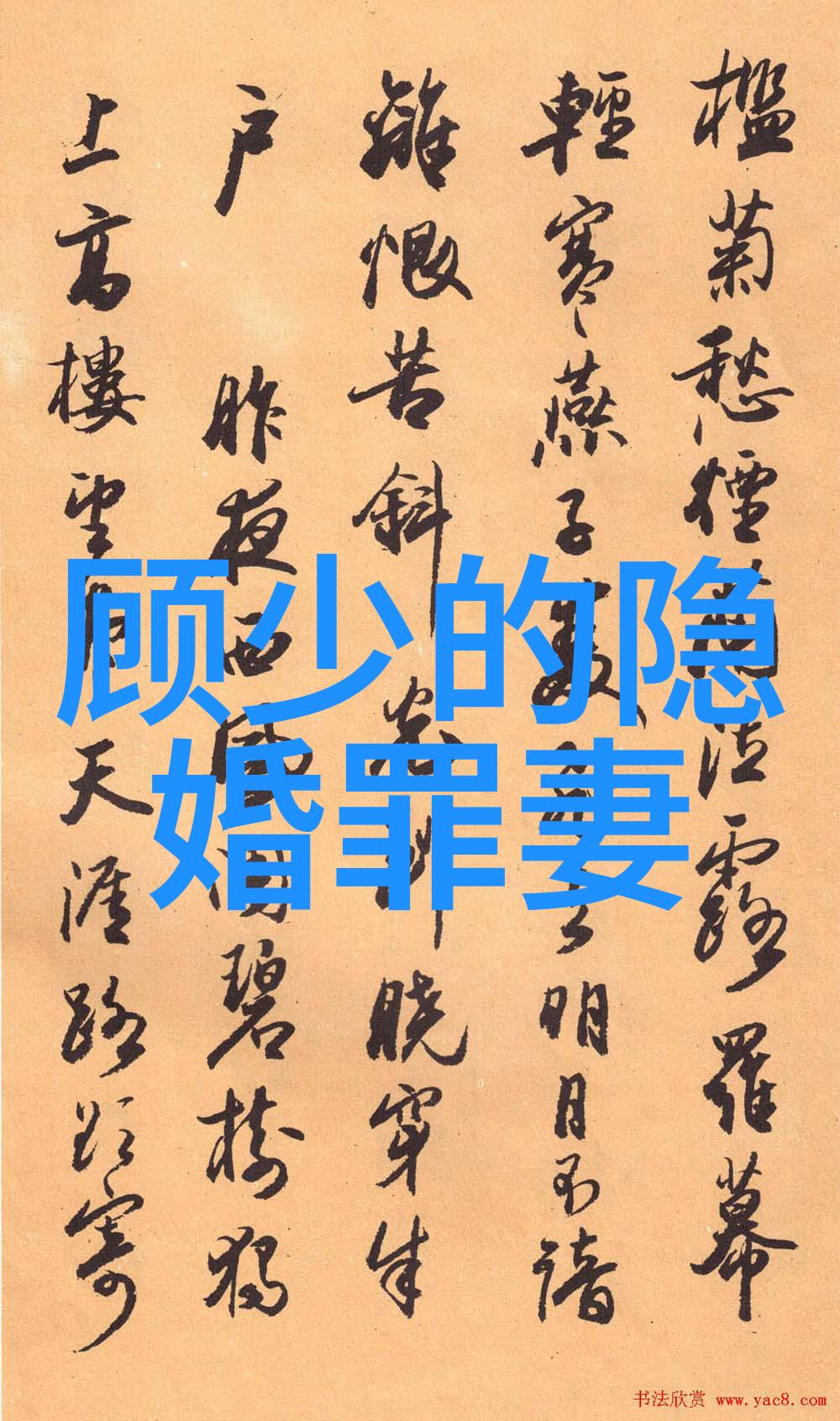 顾少的隐婚罪妻（豪门隐婚：顾少的罪妻之谜）